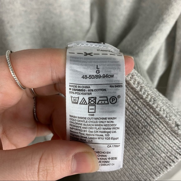 Gap Knit Crewneck Sweater in Heathered Grey - Picture 5 of 6